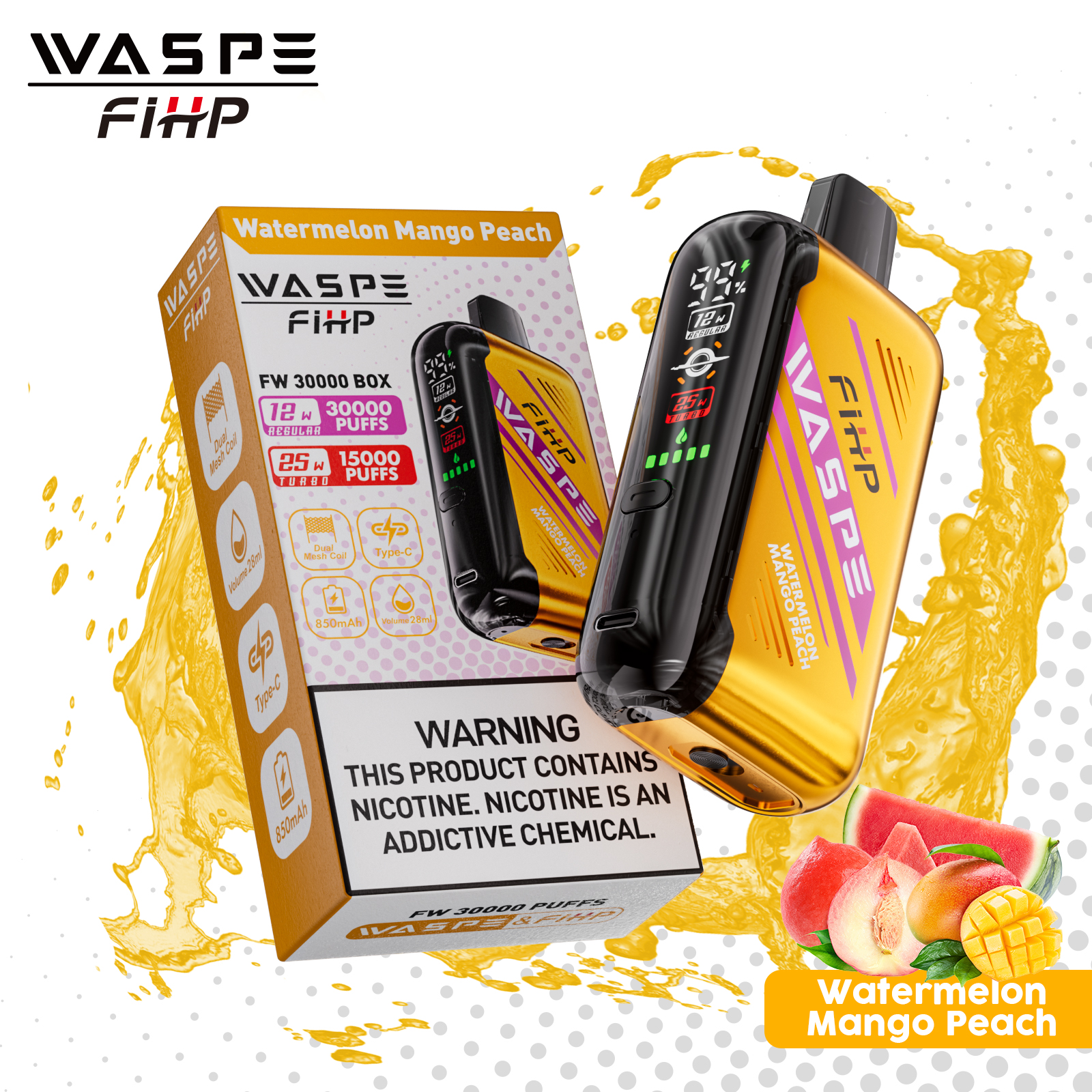 WASPE FW 30000PUFFS 10PCS/BOX