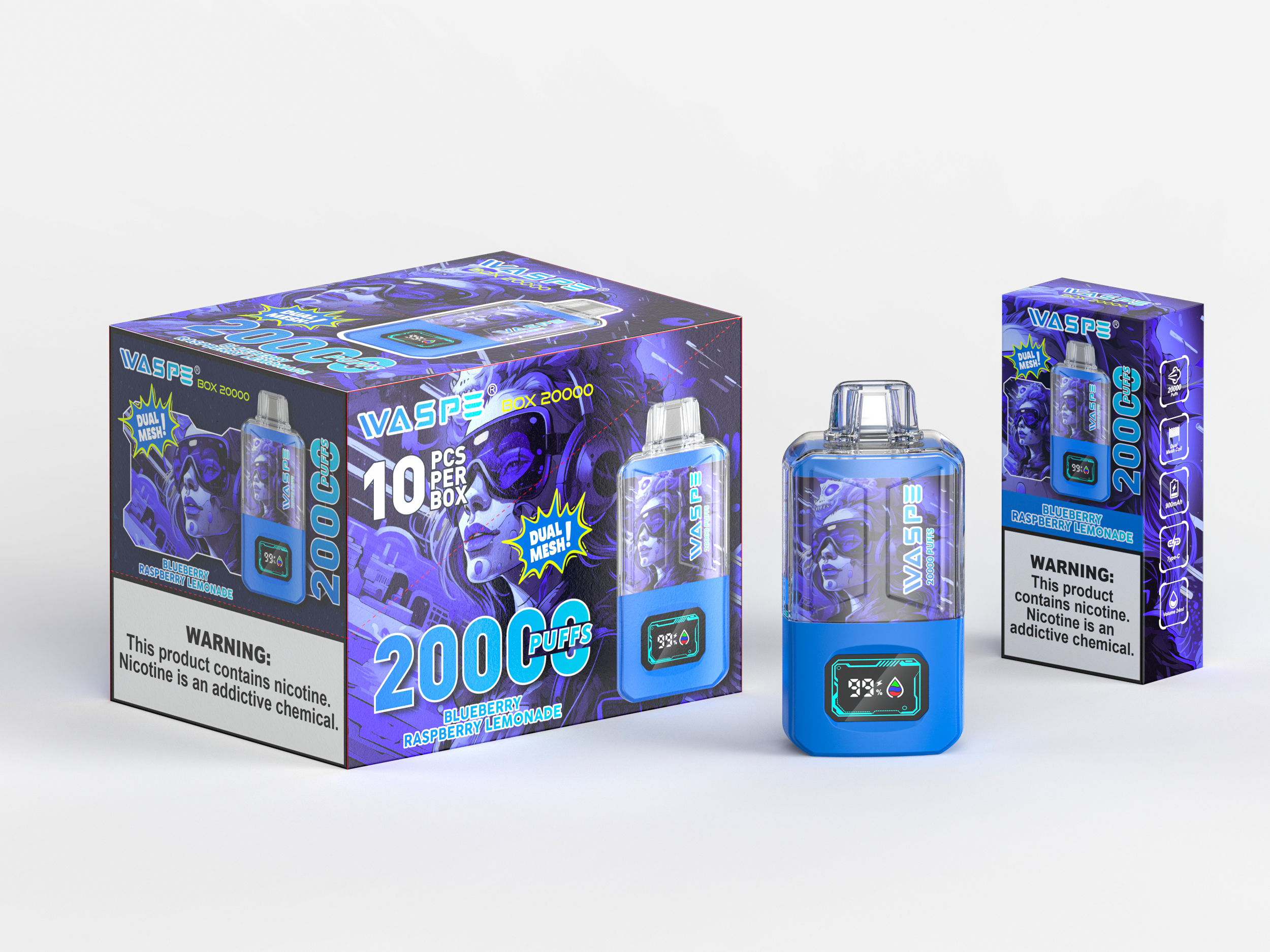 WASPE  20000PUFFS 10PCS/BOX