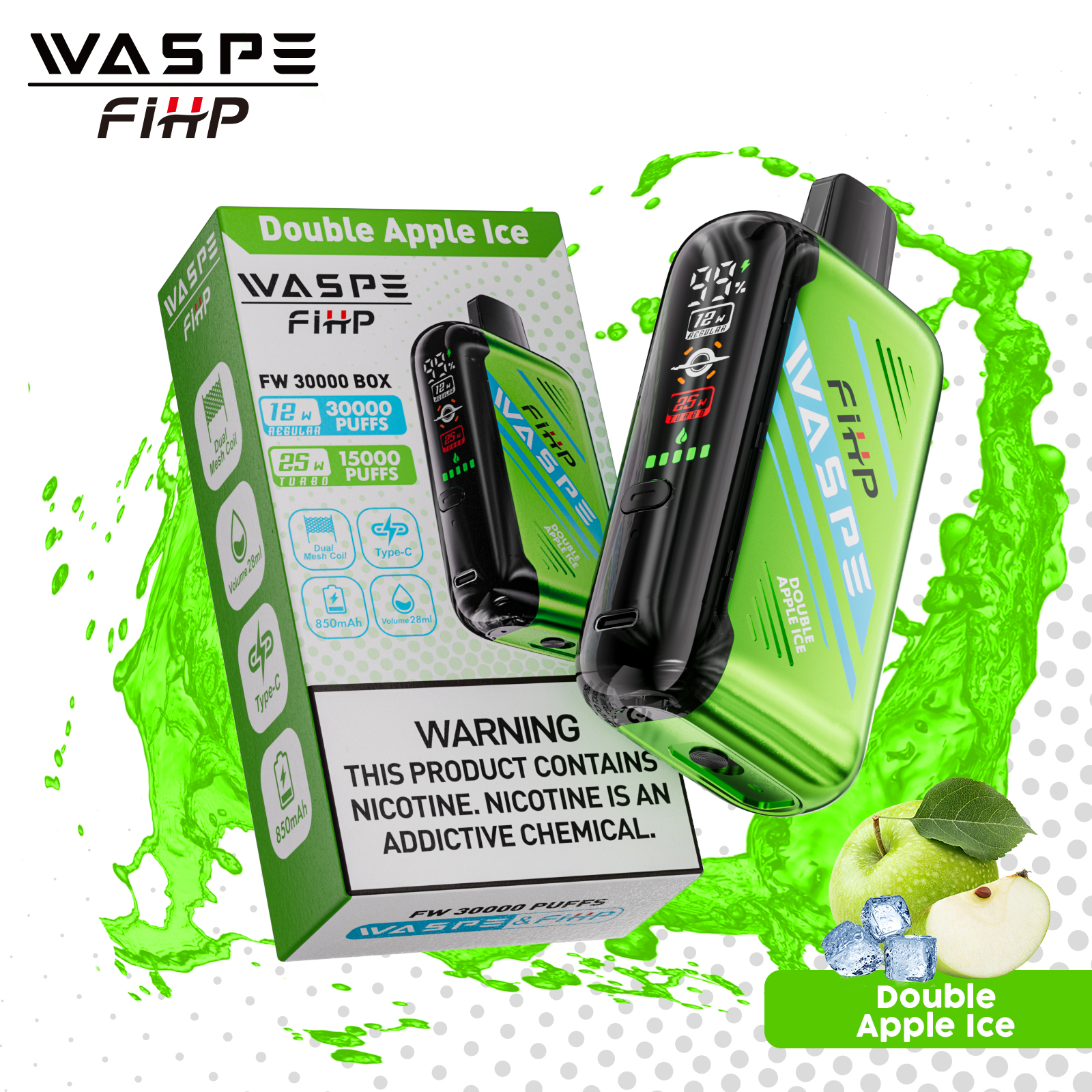 WASPE FW 30000PUFFS 10PCS/BOX