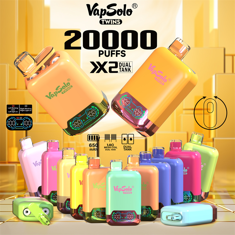 VAPSOLO TWINS 20000puff 10PCS/BOX