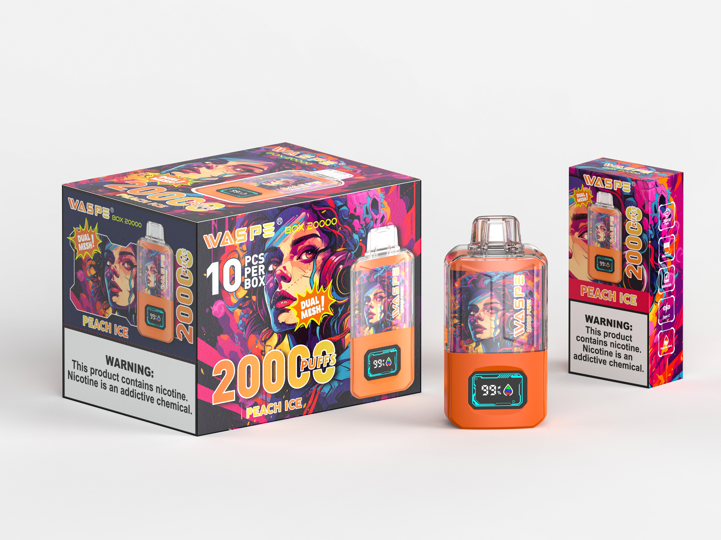 WASPE  20000PUFFS 10PCS/BOX