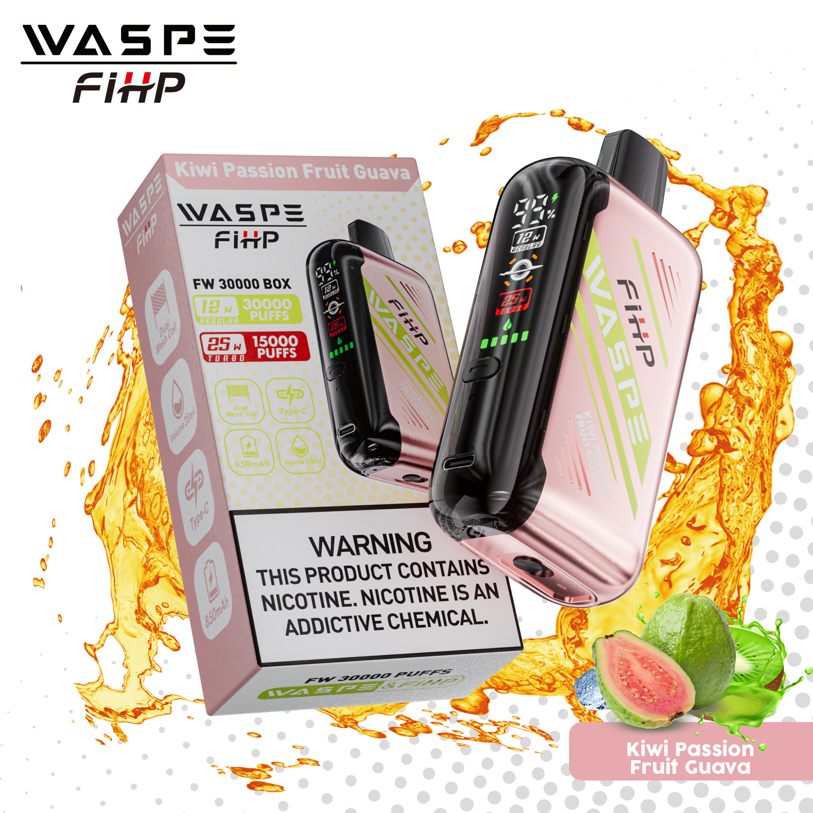 WASPE FW 30000PUFFS 10PCS/BOX