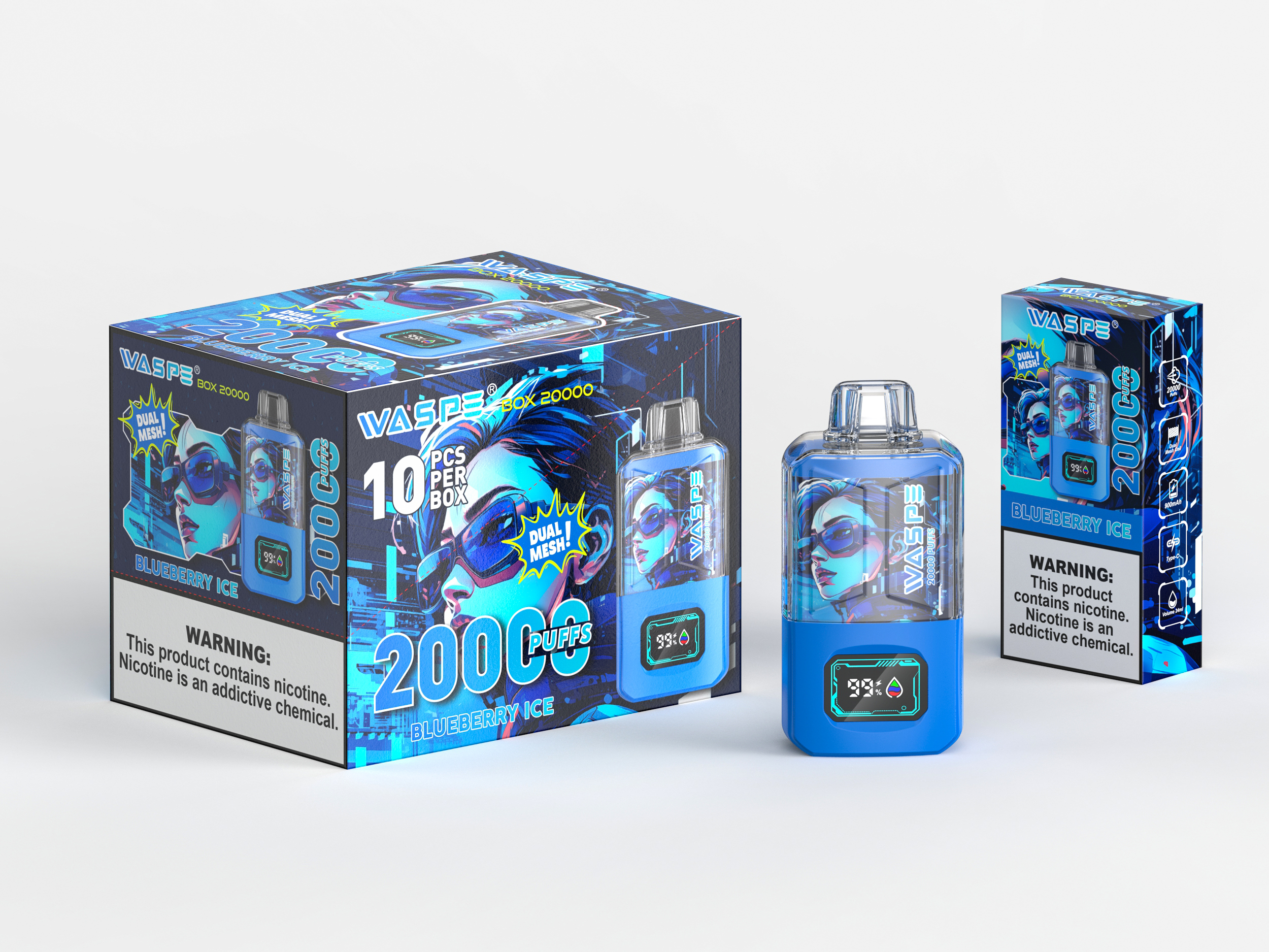 WASPE  20000PUFFS 10PCS/BOX