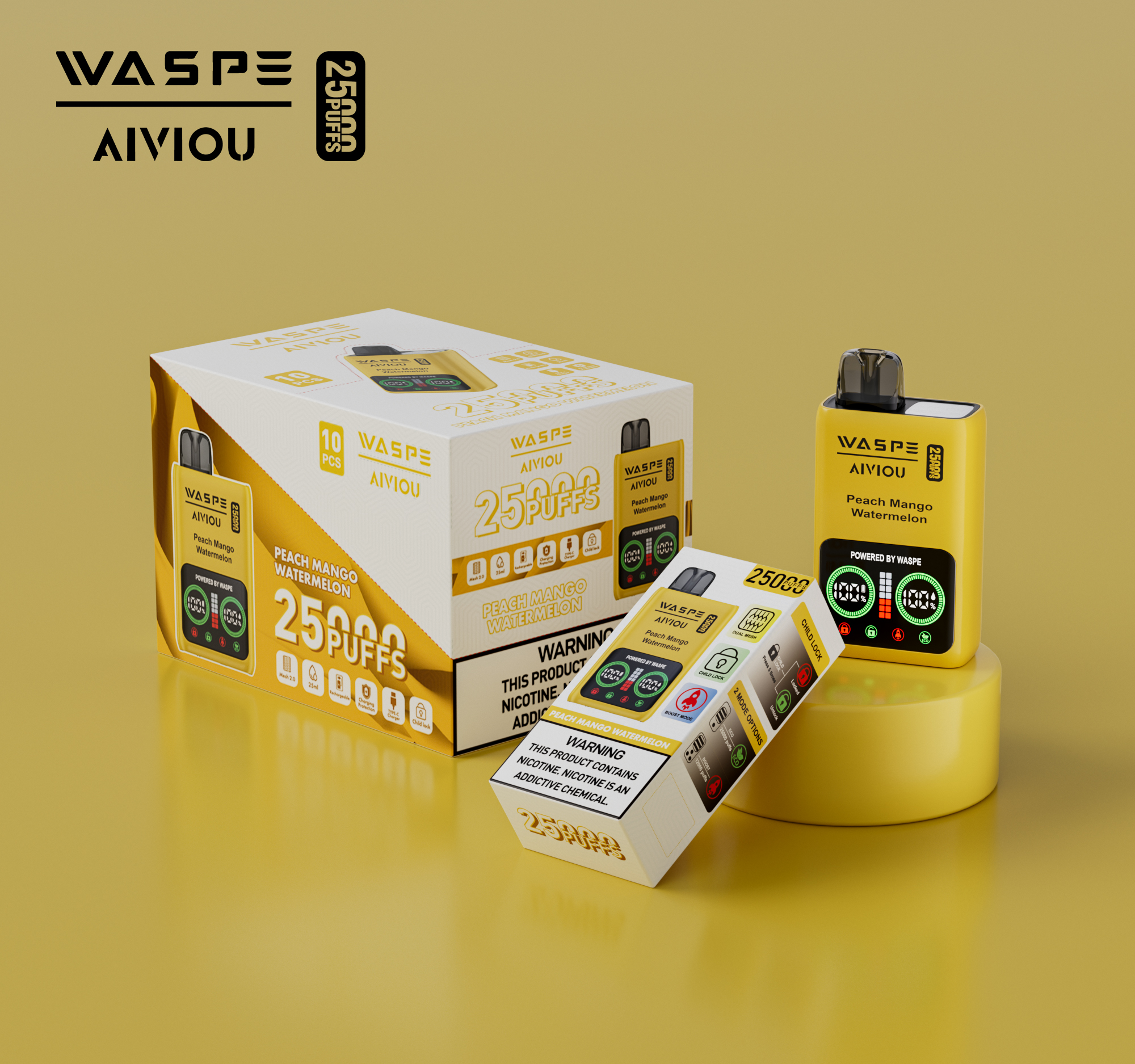 WASPE Aiviou 25000PUFFS 10PCS/BOX