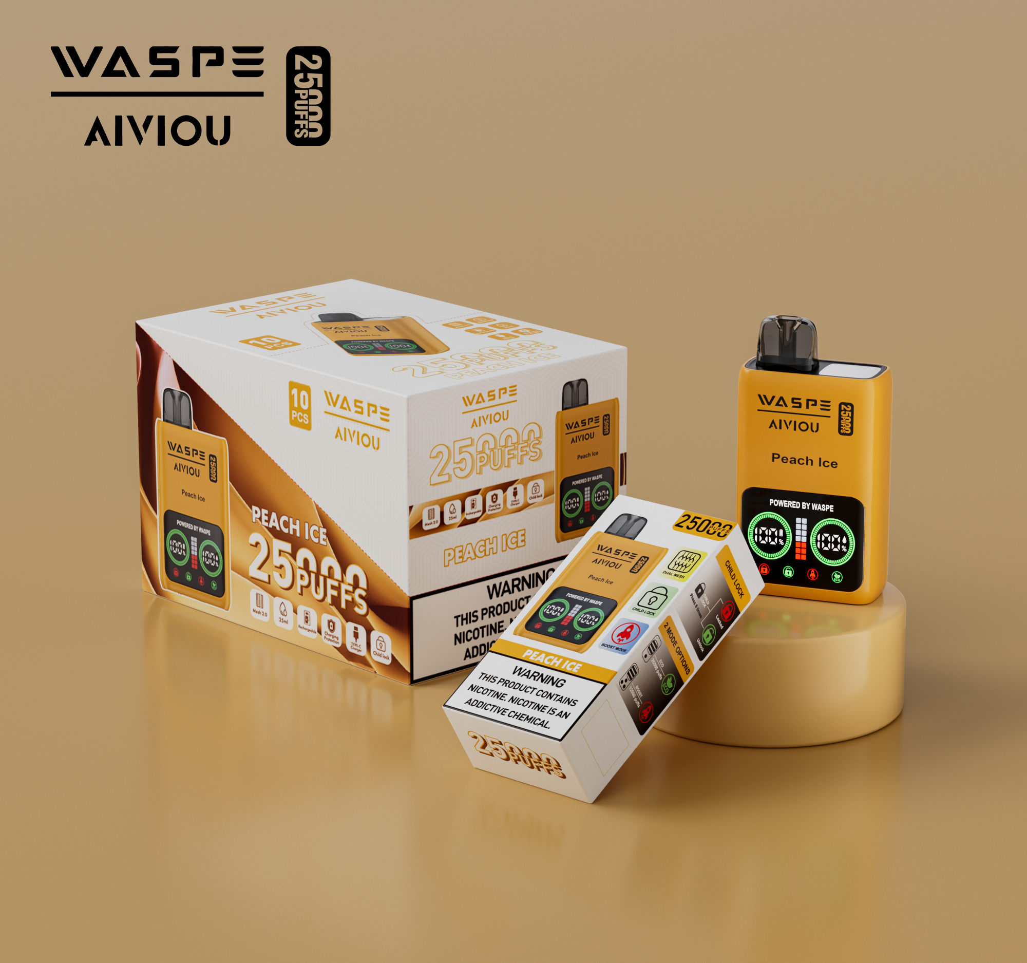 WASPE Aiviou 25000PUFFS 10PCS/BOX