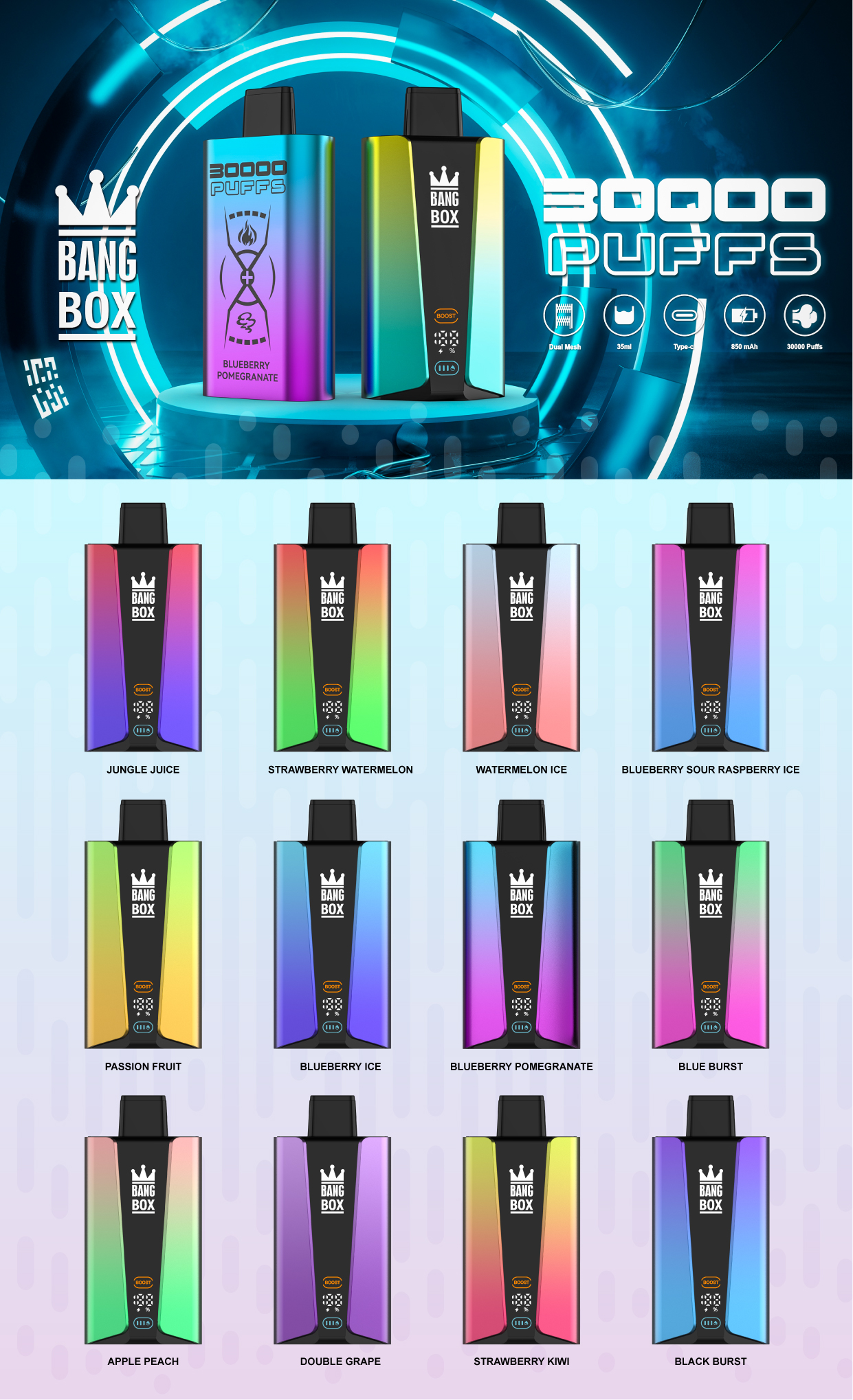 BANGBOX 30000 puffs 10PCS/BOX