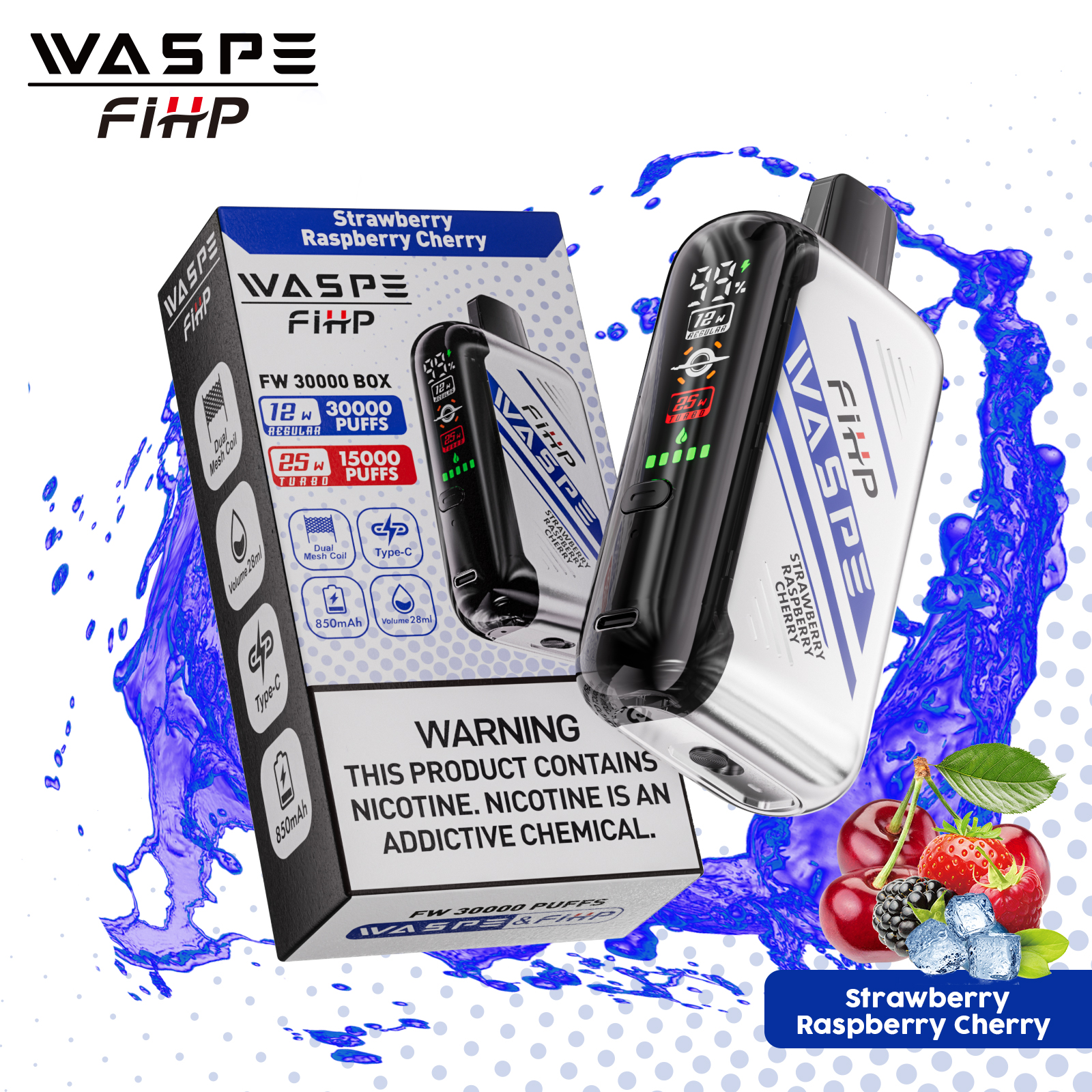 WASPE FW 30000PUFFS 10PCS/BOX