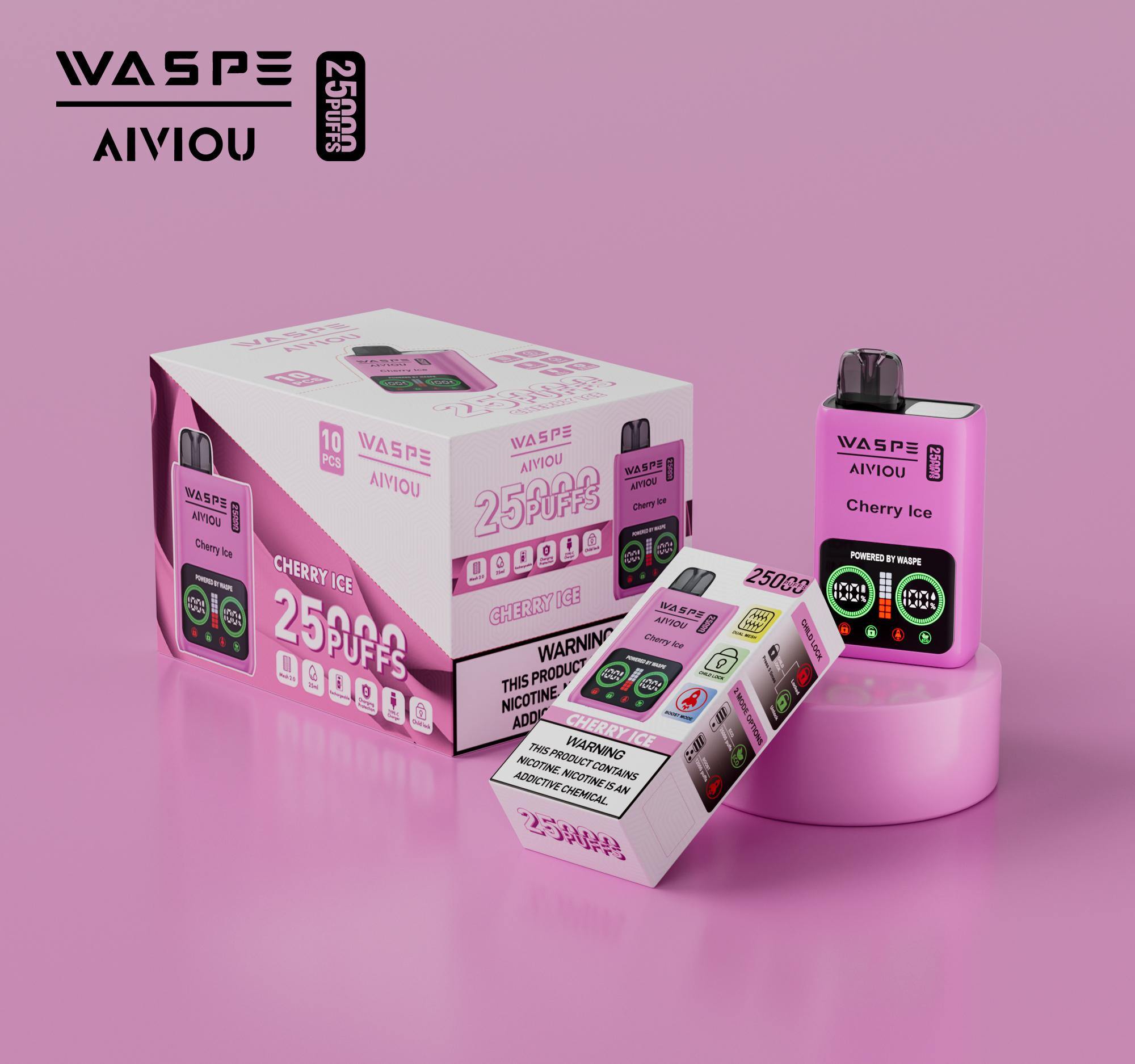 WASPE Aiviou 25000PUFFS 10PCS/BOX