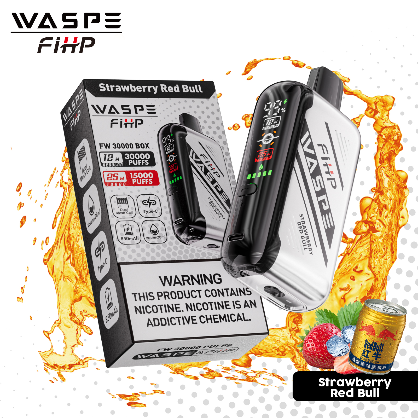 WASPE FW 30000PUFFS 10PCS/BOX
