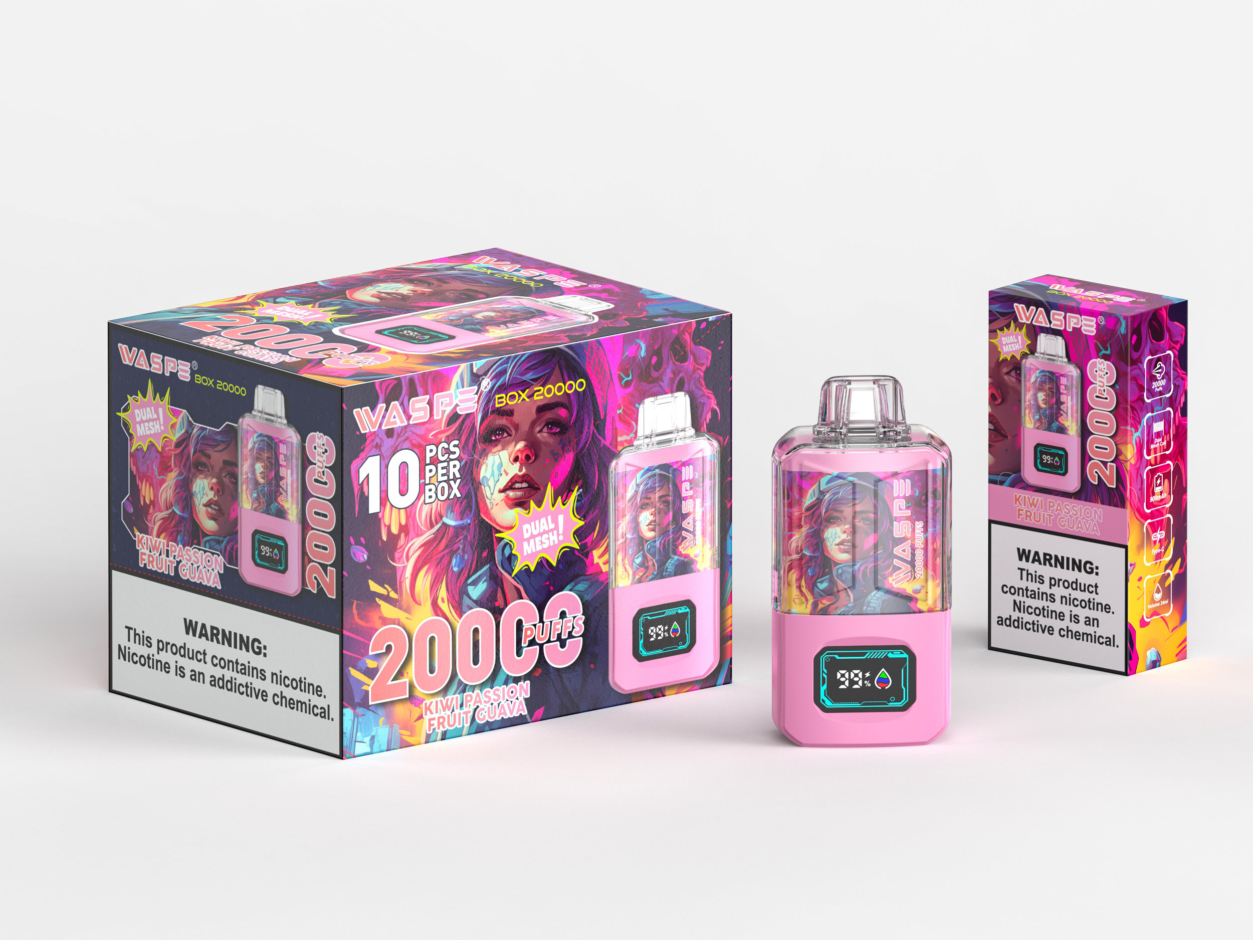 WASPE  20000PUFFS 10PCS/BOX