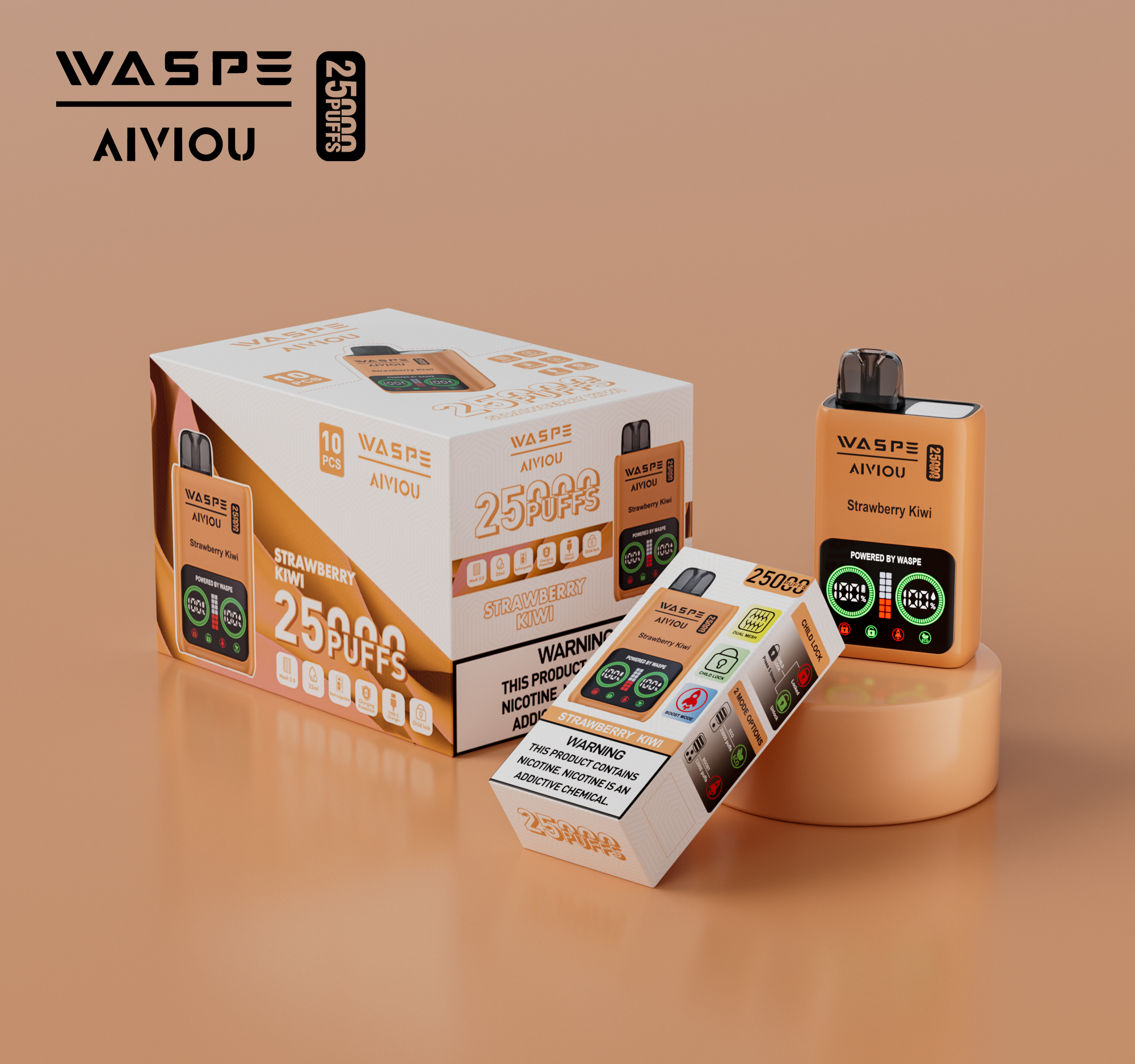 WASPE Aiviou 25000PUFFS 10PCS/BOX