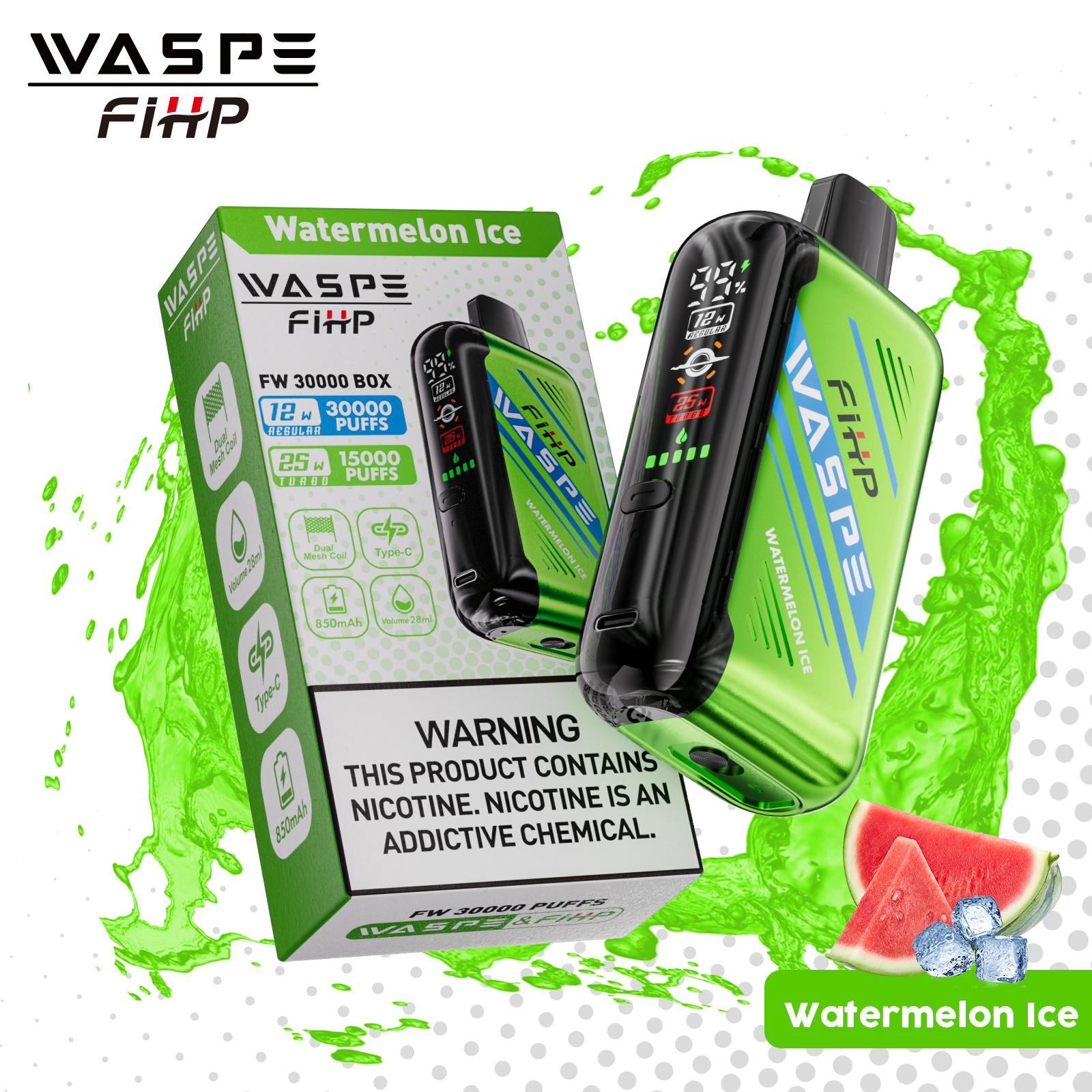 WASPE FW 30000PUFFS 10PCS/BOX