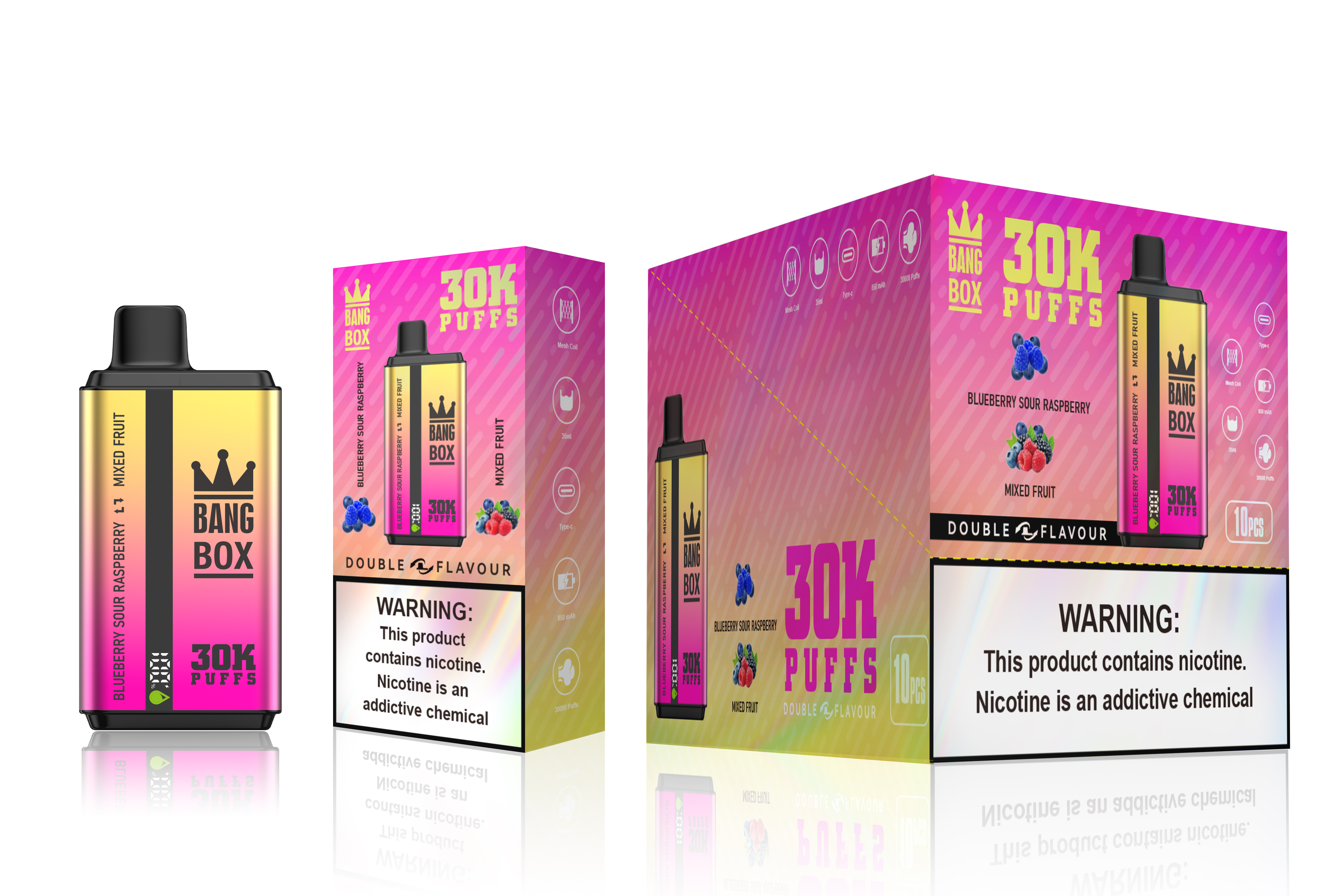 BANGBOX Doubl Eflavour 30000 puffs 10PCS/BOX