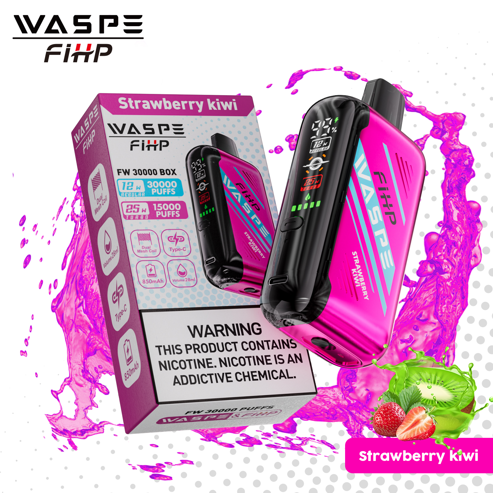 WASPE FW 30000PUFFS 10PCS/BOX