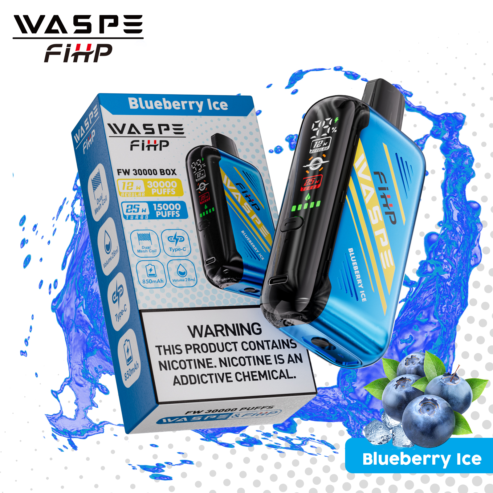 WASPE FW 30000PUFFS 10PCS/BOX