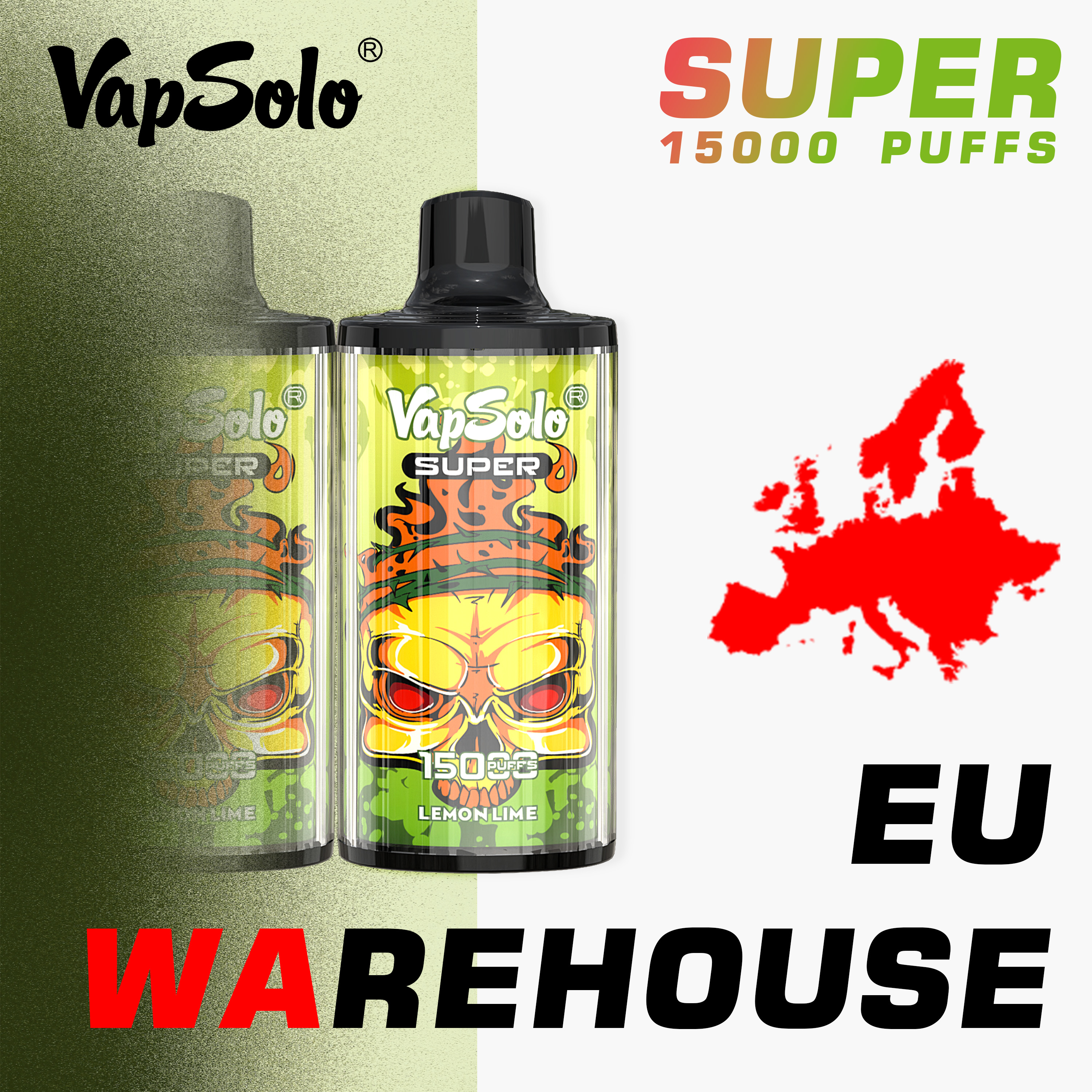 VAPSOLO Super 15000puff 10PCS/BOX