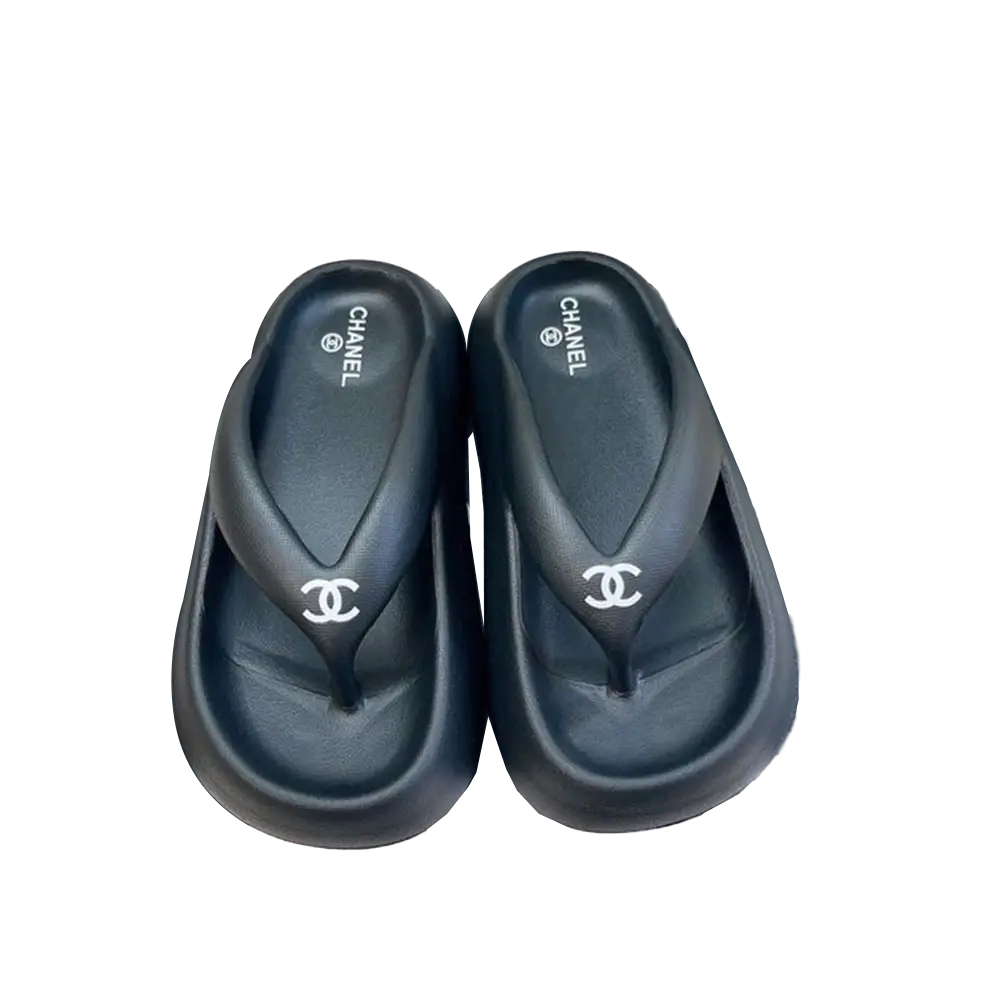 Chanel Thick-soled Beach Flip-flops Slide Sandal