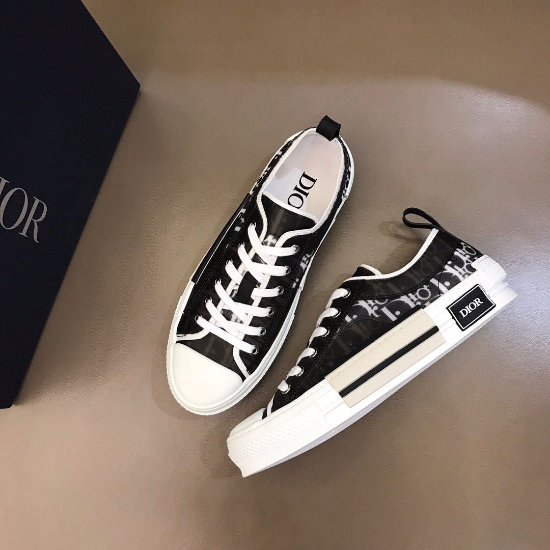 Dior B23 2022 New Style Low Top Logo Oblique Canvas 01