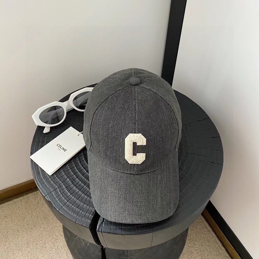 Ceiline Letter Wmbroidery Cap Sunhat