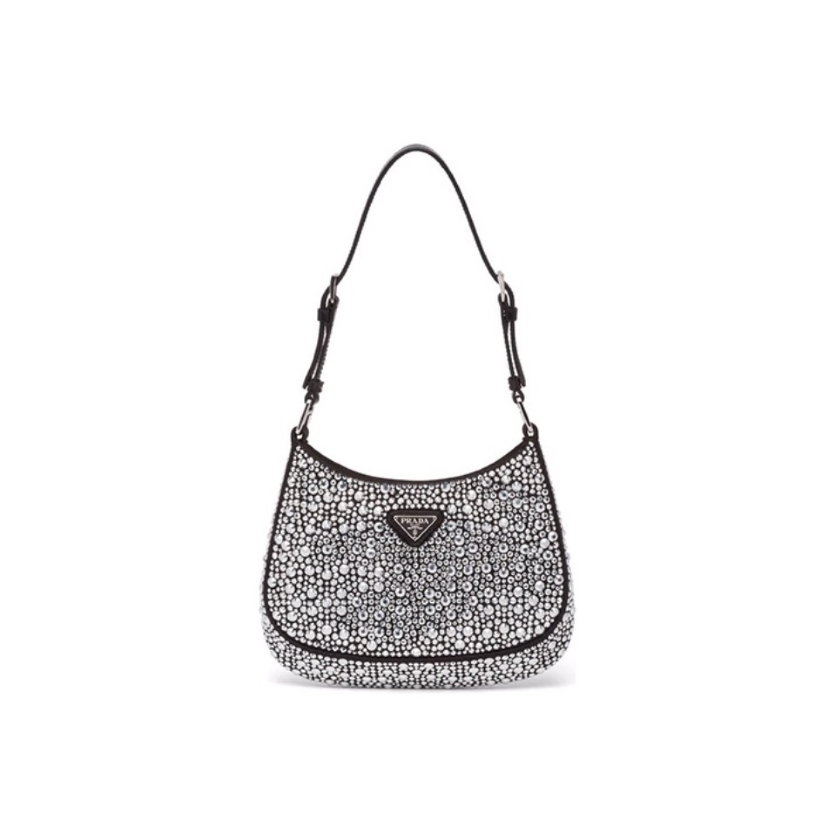 Prada Cleo Leather diamond Shoulder Bag Handbag