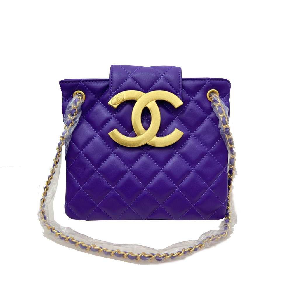 Chanel  Vintage Logo Quilted   Shoulder Bag