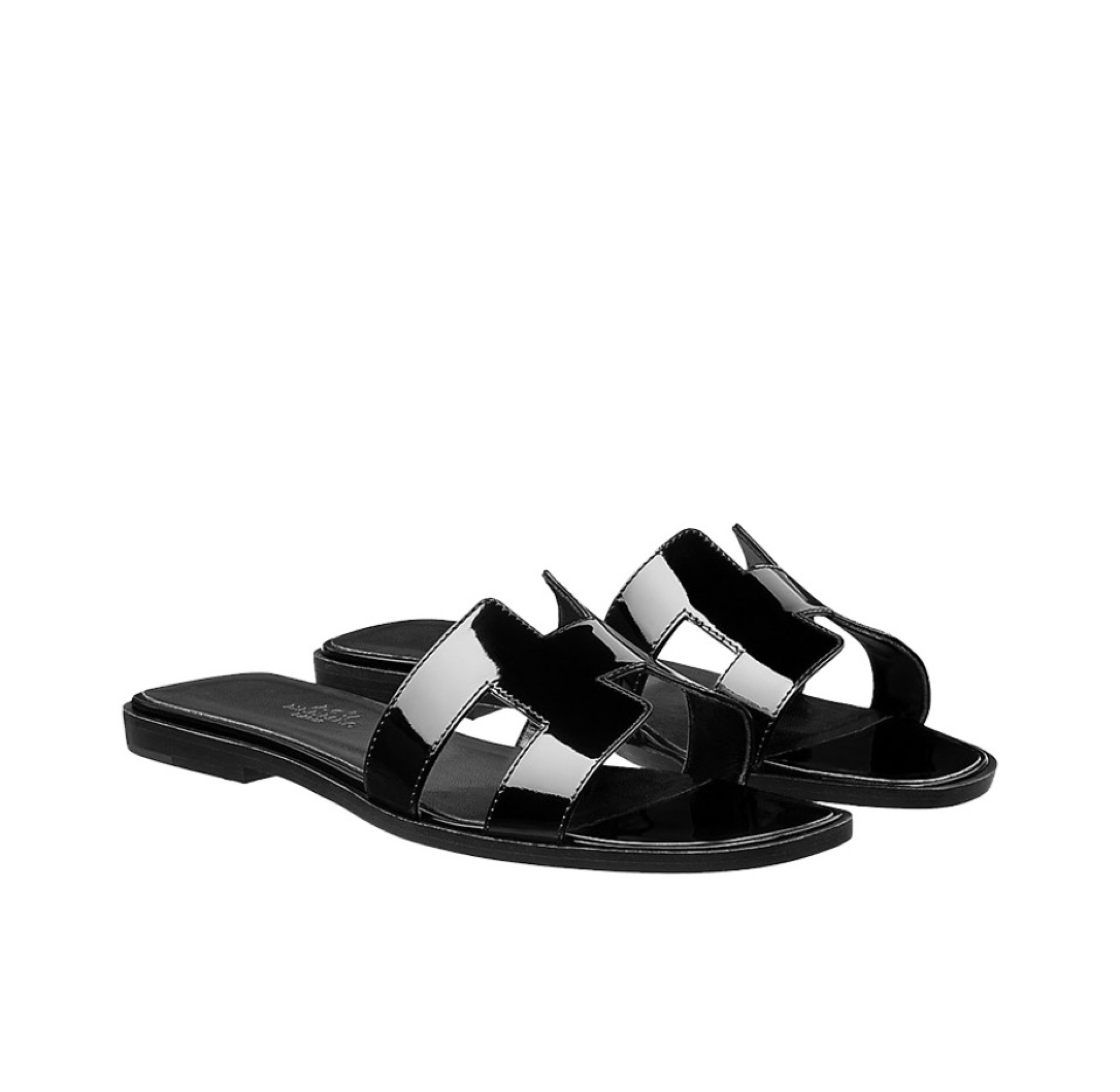 Hermes Oran Sanda 'Patent Leather'