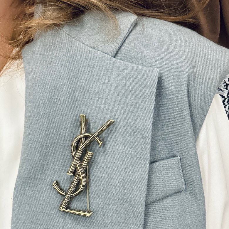 Saint Laurent YSL Brooches