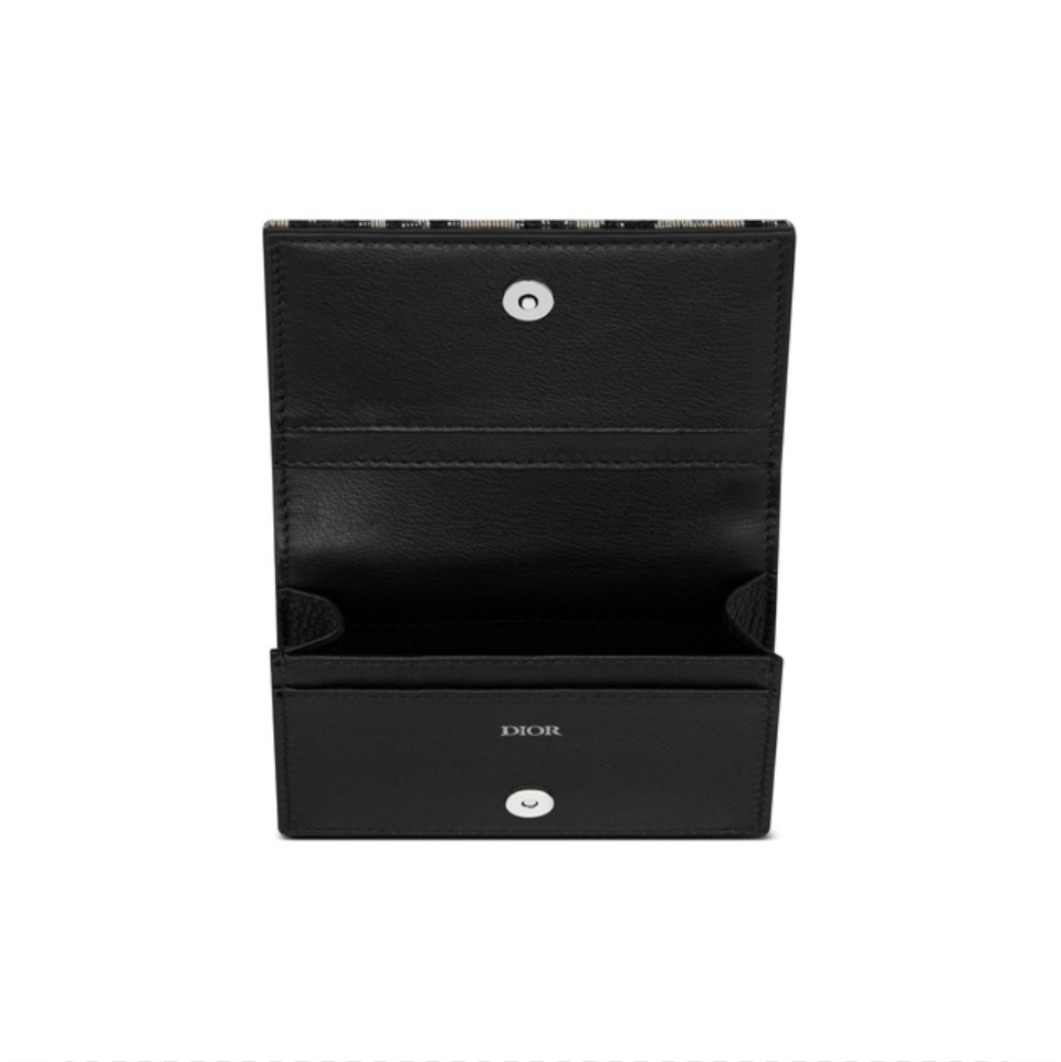 Dior Oblique Coin Card Holder Wallet
