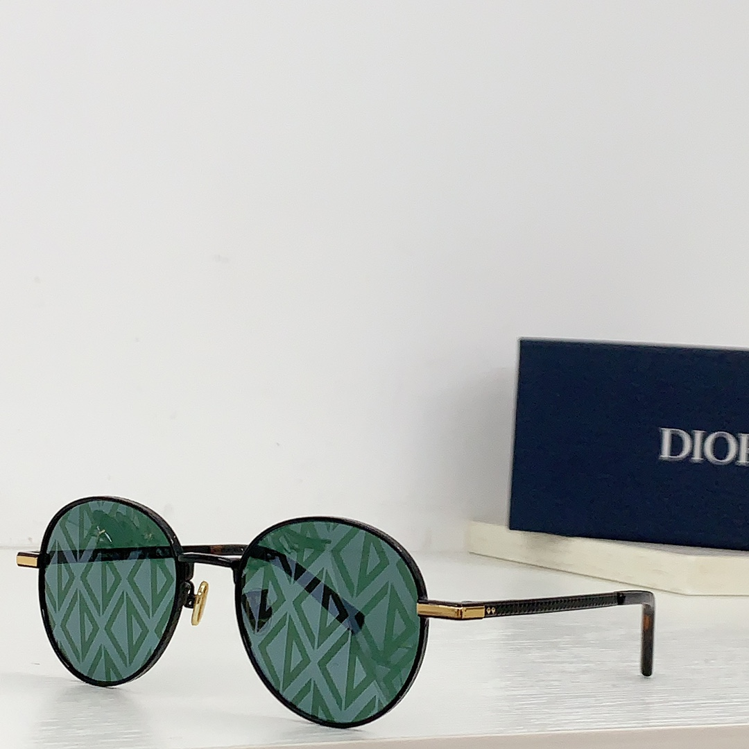 Dior Round Metal Sunglasses Top Quality