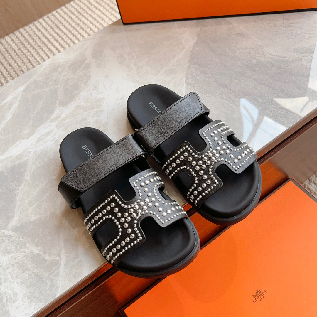 Hermes Chypre Slide Sandals