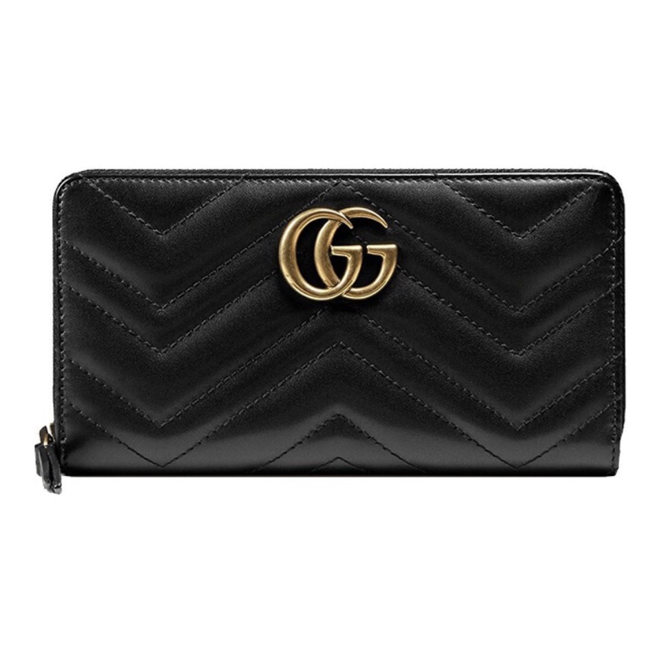Gucci Unisex GG Long Zipper Wallet