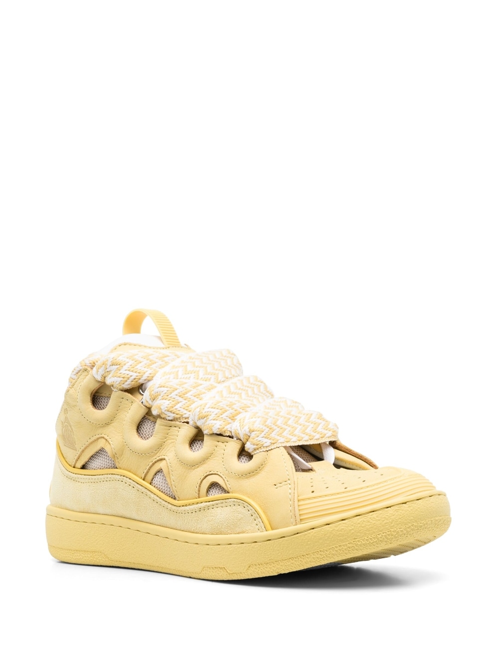 Lanvin LEATHER CURB SNEAKERS