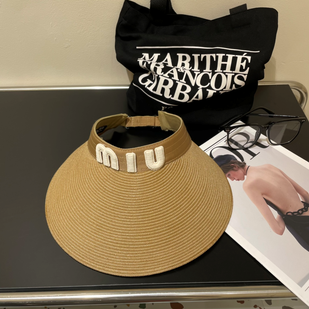 Miu Miu Empty Top Sun Hat  Sunhat