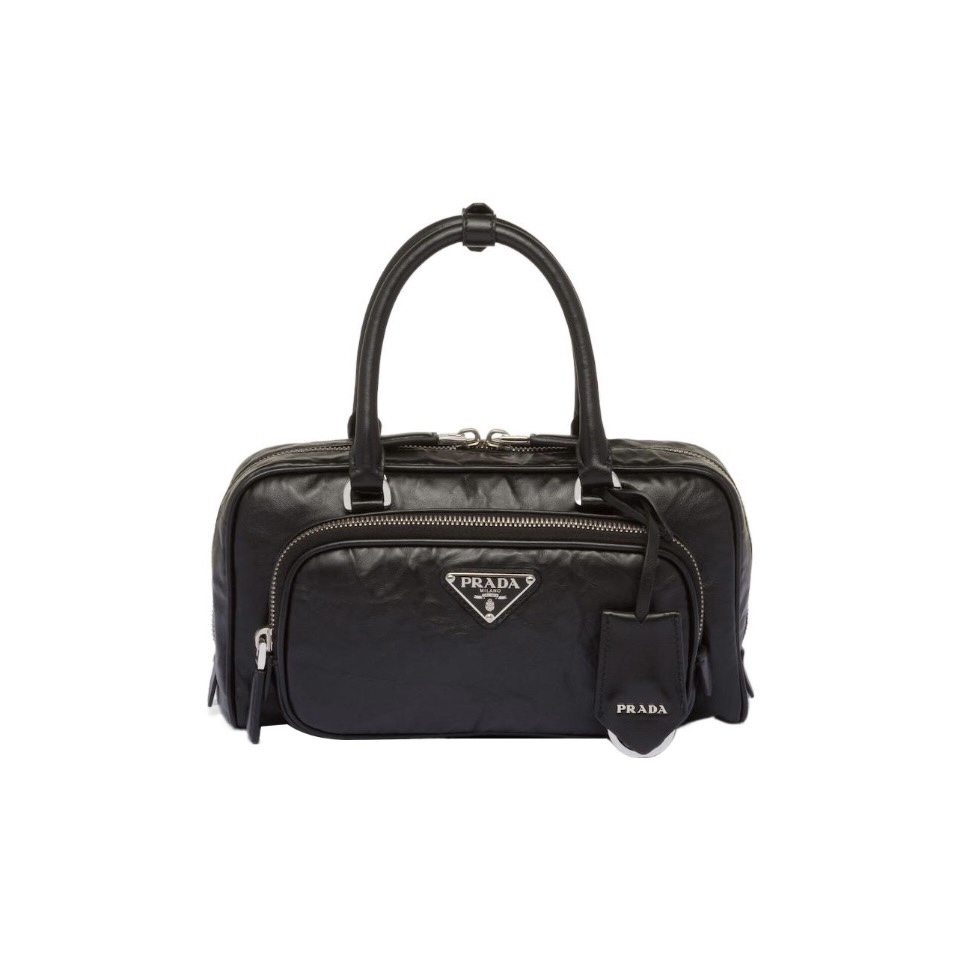 Prada Retro Leather Multi Pocket Handbag
