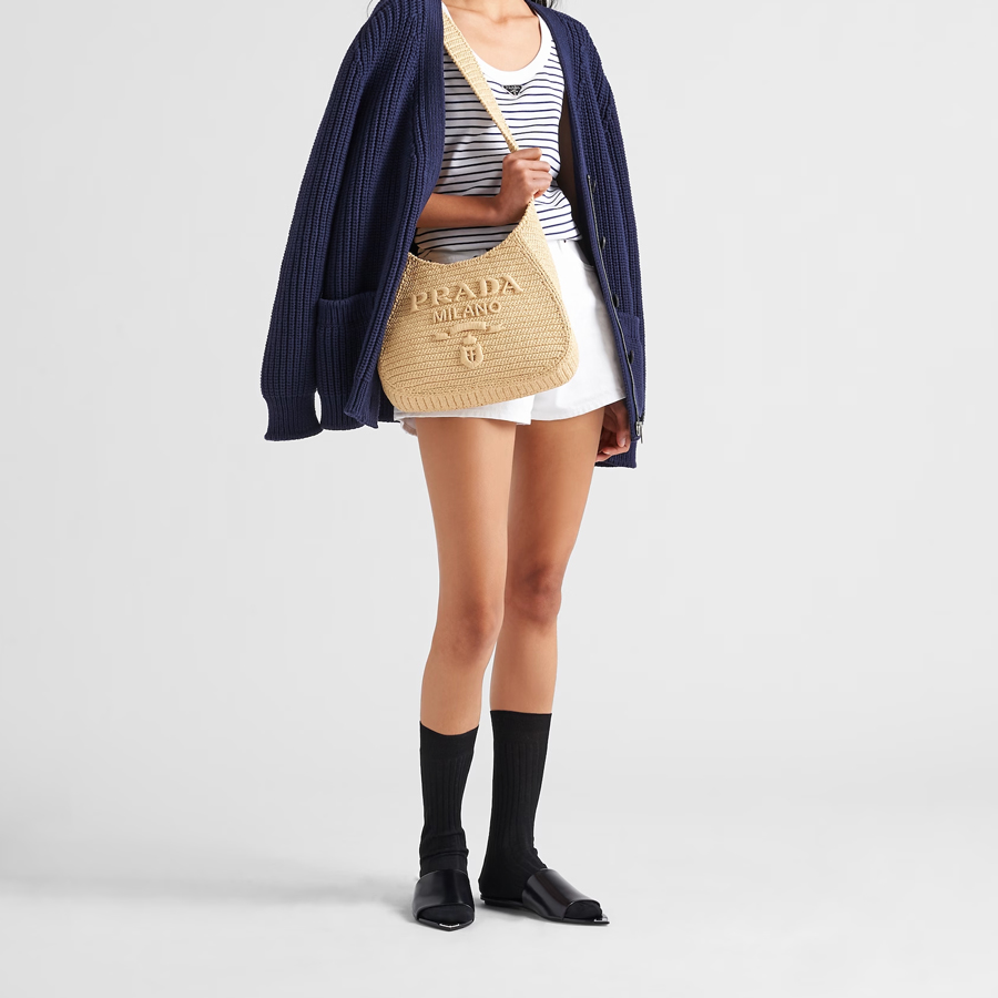 Prada Crochet Handbag Tote Bag