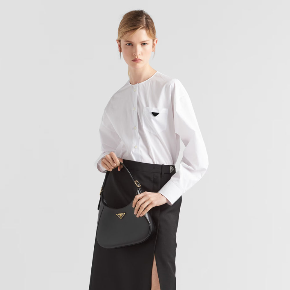 PRADA Calfskin Hobo Bag Shoulder Bag