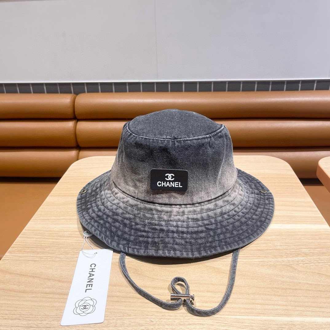 Chanel Tie Dye Old Cowboy Fisherman Hat Sunhat