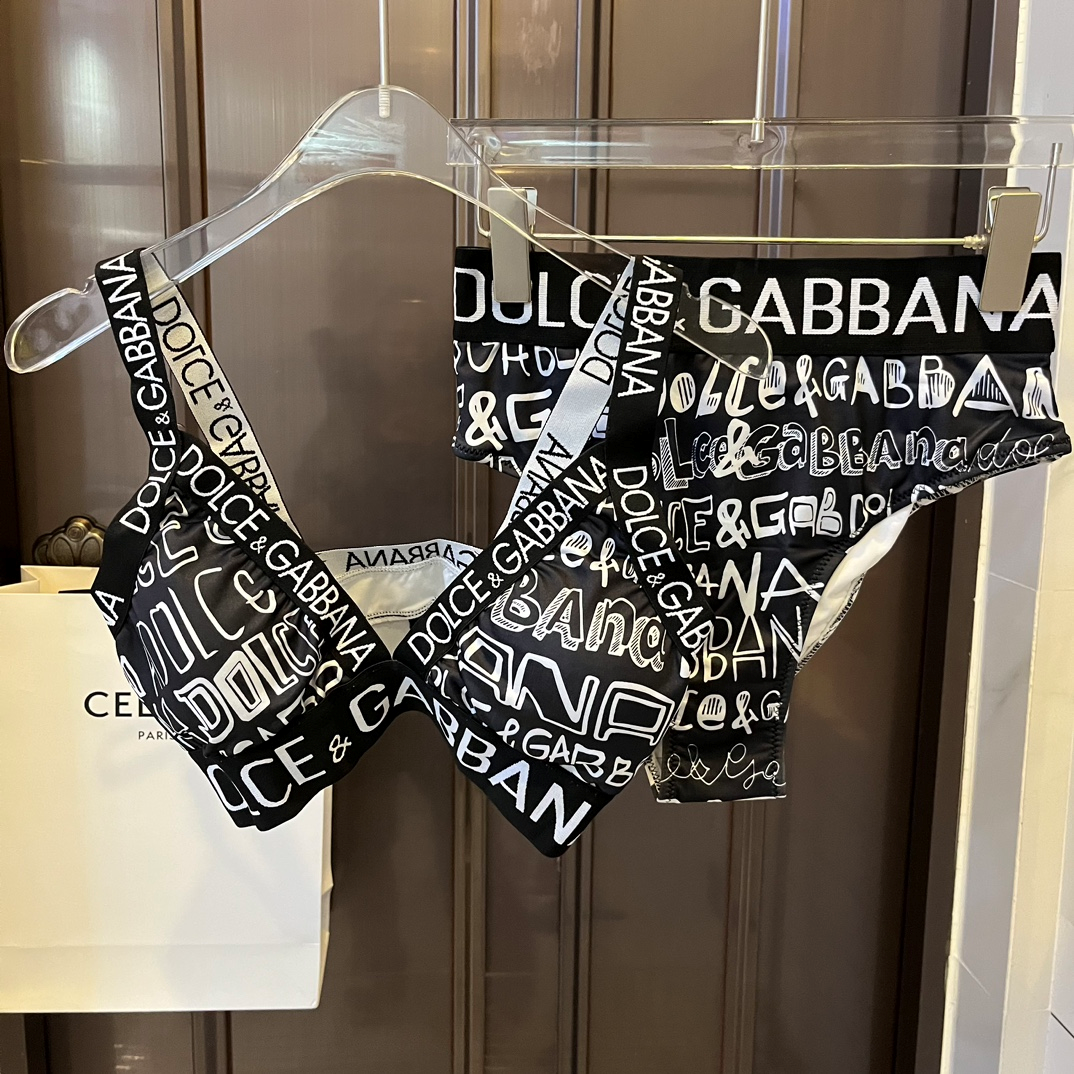 DOLCE & GABBAN DG Two-piece Swimsuit  Swimwear