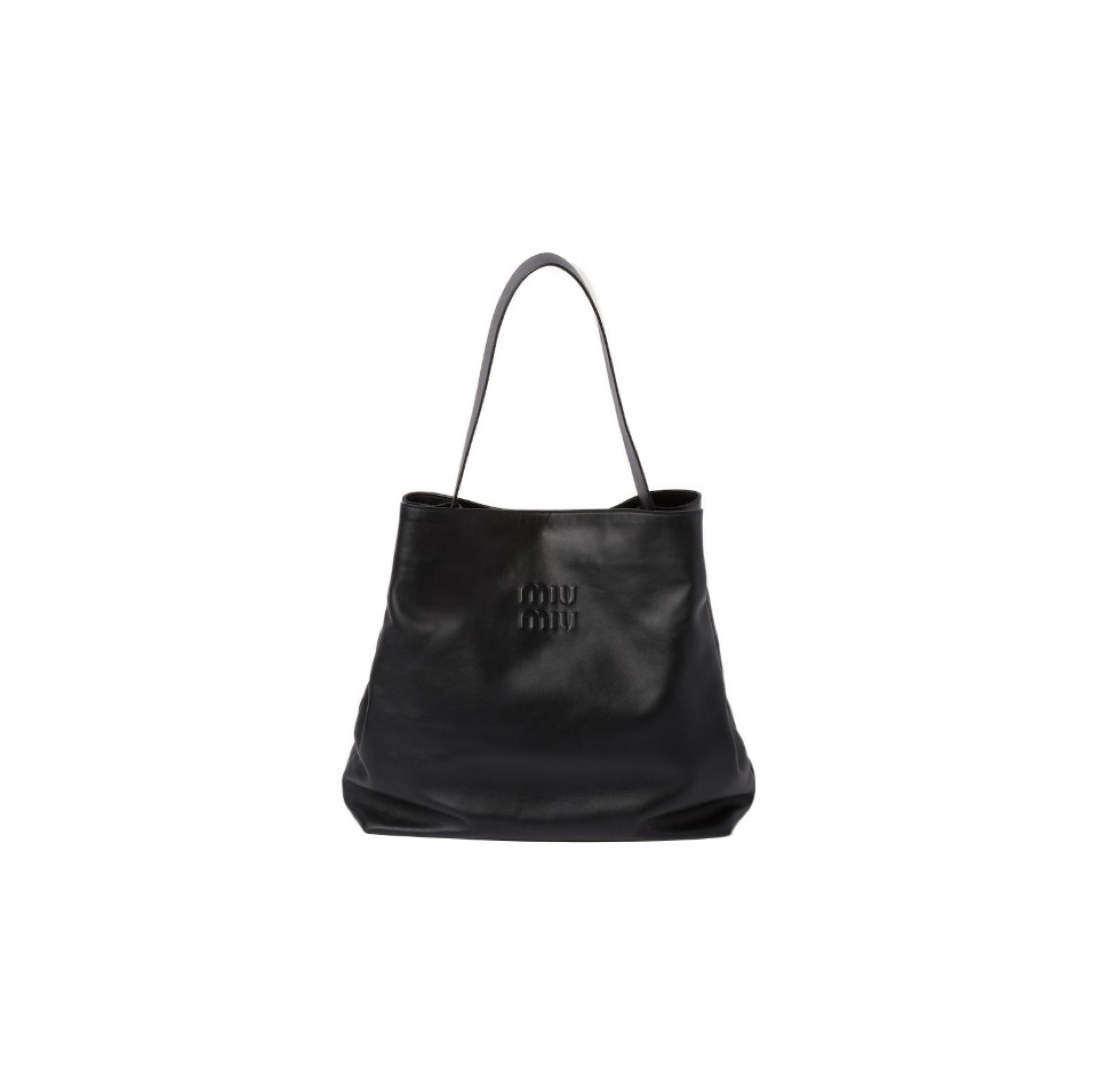 MIU MIU Hobo Leather Shoulder Handbag