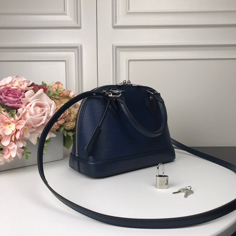 LV Alma BB 2way bag Epi Leather Indigo