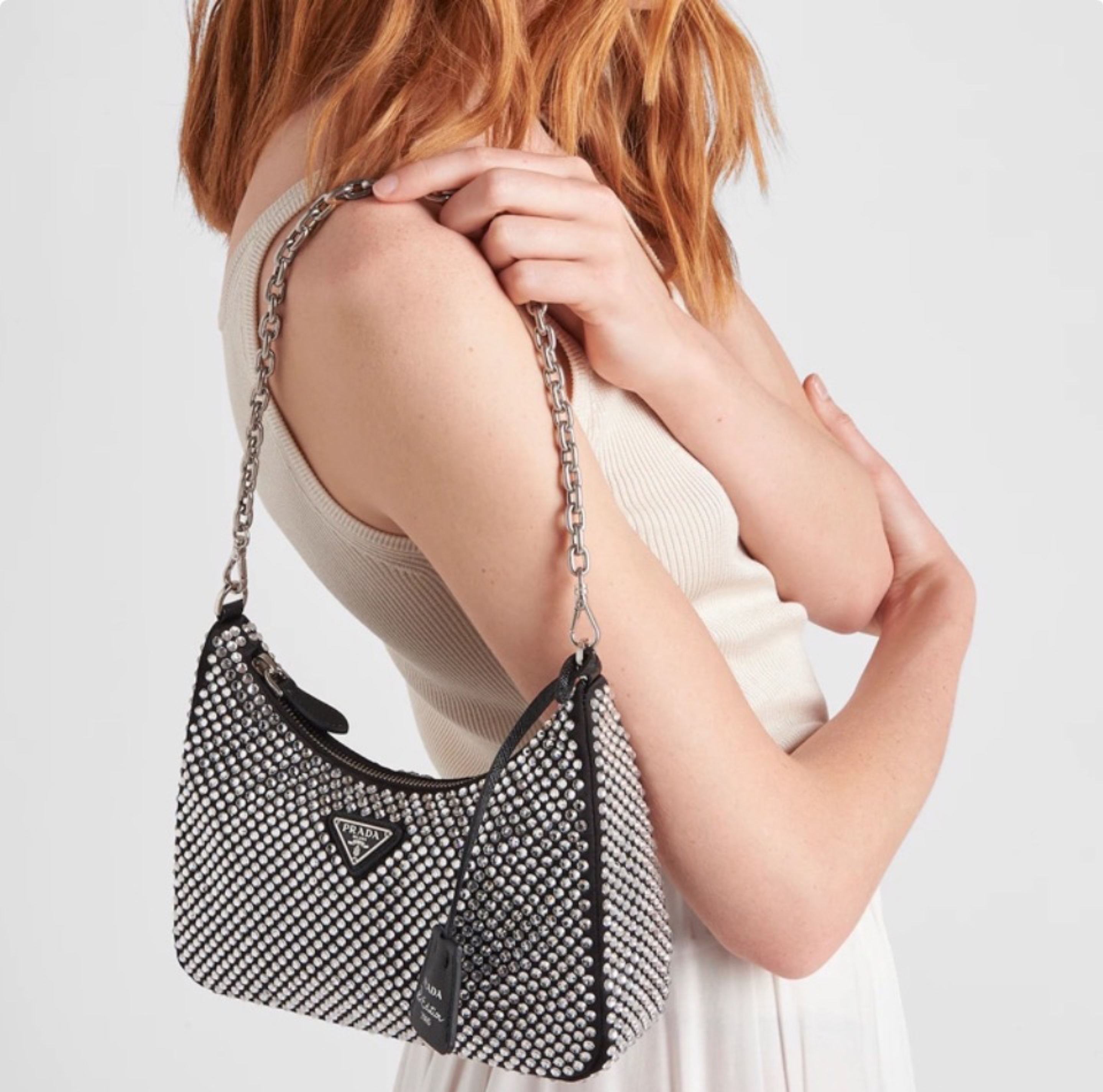 Prada Re-Edition  Crystal  Shoulder Messenger Bag