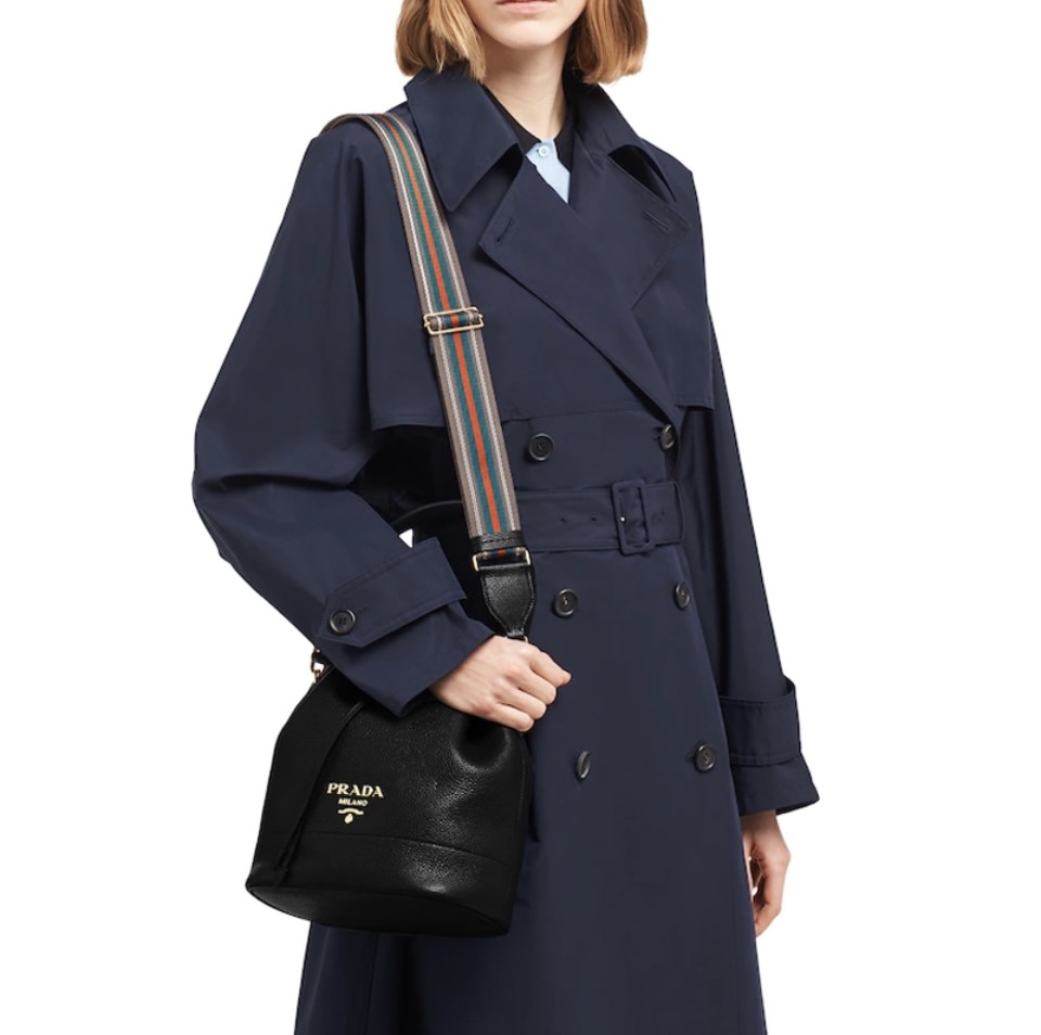 Prada Drawstring Cowhide Bag