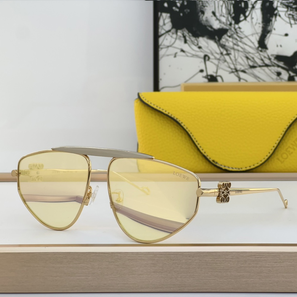 Loewe Oval Sun Protection Sunglasses Top Quality