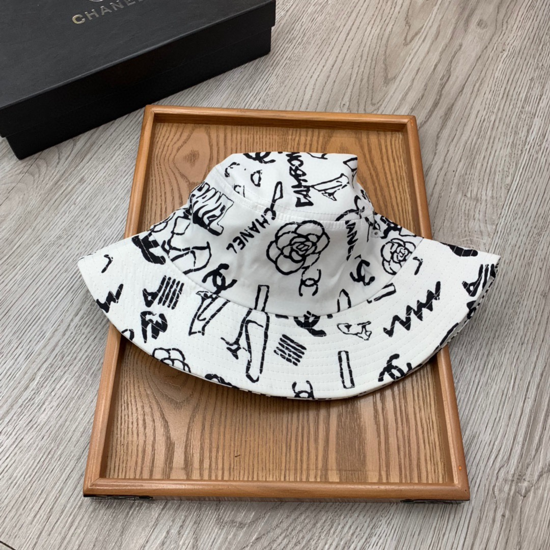 Chanel Printed Fisherman's Hat  Sunhat