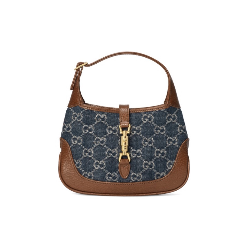 Gucci Jackie 1961 Canvas & Leather Shoulder Bags