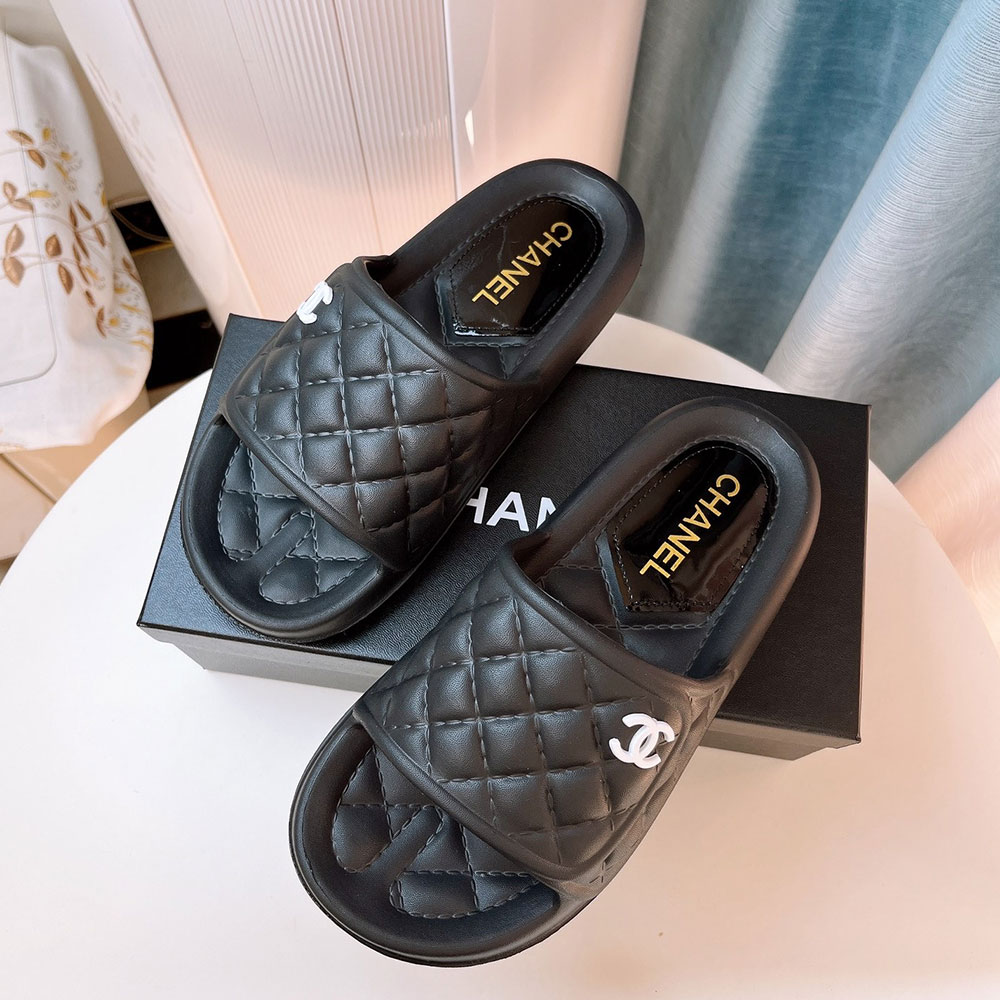 Chanel Shoes Flat Slippers Slide Sandal