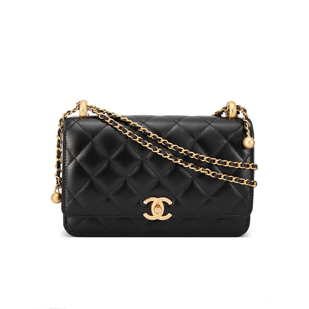 Chanel WOC Bag Double Golden Beads
