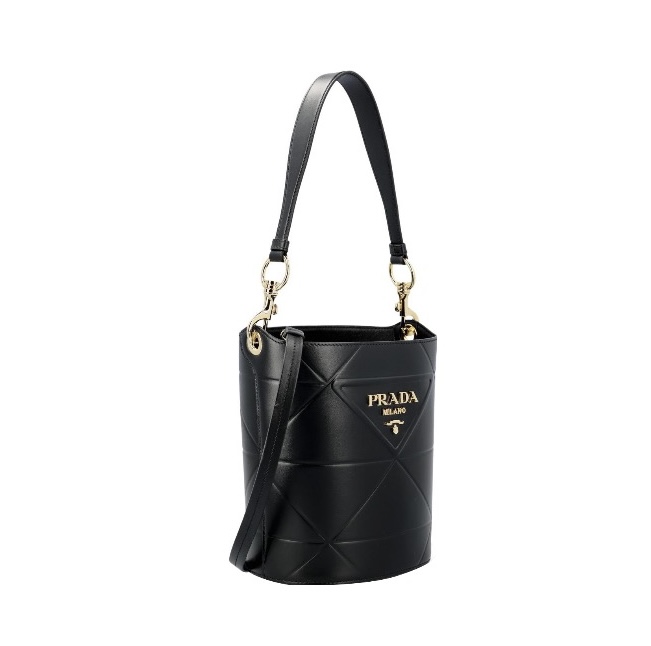Prada Checkered Bucket Bag