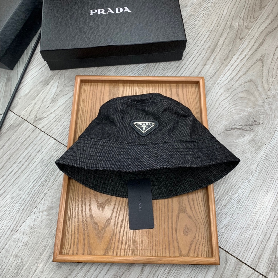Prada Cotton Printed Fisherman's Hat Sunhat
