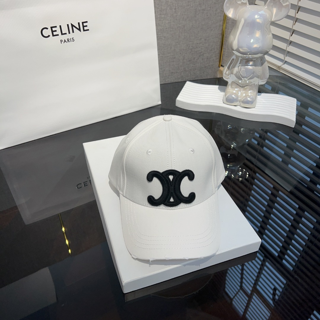 Ceiline Letter Embroidered Cap   Sunhat